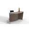 Linea Italia ADA Reception Desk, Wheelchair, Kids, 55 inW x 71 inD x 30 inH, N. Walnut 55490NW - alternate 8